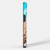 Abstracte Beach Fluid Art iPhone Hoesje (Rechterkant)