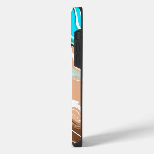 Abstracte Beach Fluid Art iPhone Hoesje (Linkerkant)