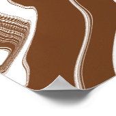 Abstracte Beach Fluid Art Poster (Hoek)