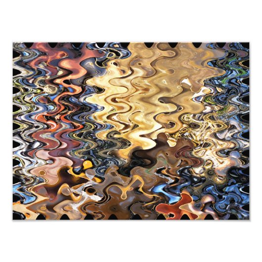 ABSTRACTE BEACH FOTO AFDRUK (Voorkant)