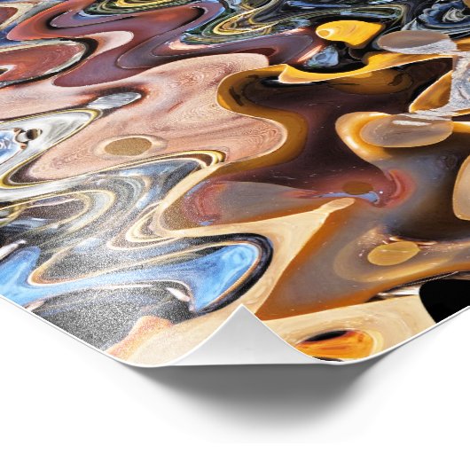 ABSTRACTE BEACH FOTO AFDRUK (Hoek)