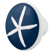 Abstracte Beach Scallop Seashell Keramische Knop (Rechts)