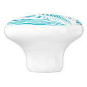 Abstracte Beach Scallop Seashell Keramische Knop (Zijkant)