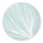 Abstracte Beach Scallop Seashell Keramische Knop (Voorkant)