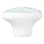 Abstracte Beach Scallop Seashell Keramische Knop (Zijkant)