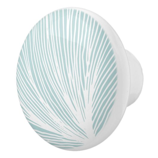 Abstracte Beach Scallop Seashell Keramische Knop (Rechts)