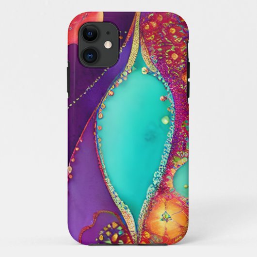  Abstracte Beachy Art Case-Mate iPhone Case (Achterkant)