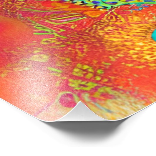 Abstracte Beachy Art Foto Afdruk (Hoek)