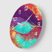  Abstracte Beachy Art Grote Klok (Hoek)