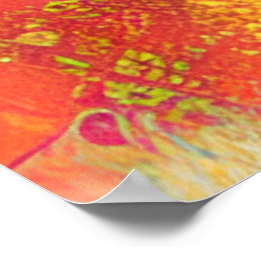 Abstracte Beachy Art Poster (Hoek)