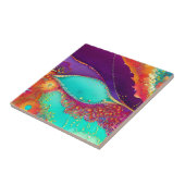 Abstracte Beachy Art Tegeltje (Zijkant)