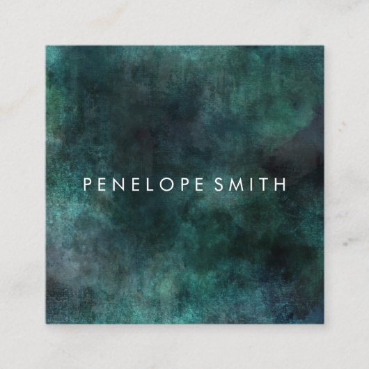 Abstracte Beauty Stylist vervagen Vierkante Visitekaartje (Voorkant)