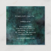 Abstracte Beauty Stylist vervagen Vierkante Visitekaartje (Achterkant)