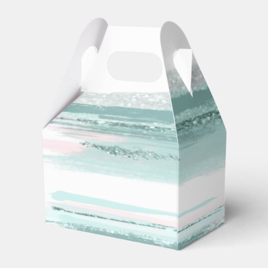 Abstracte Bedankt V2 Blauwgroen ID886 van het Bouw Bedankdoosjes (Achterkant)