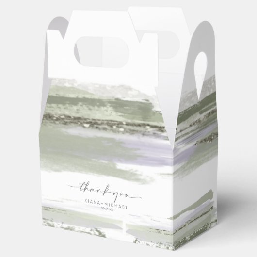 Abstracte Bedankt V2 Olve ID886 van het Bouw van d Bedankdoosjes (Geopend)