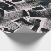 ABSTRACTE BEDEELING VAN ZWARTE EN WITTE KLEUREN CADEAUPAPIER (Hoek)