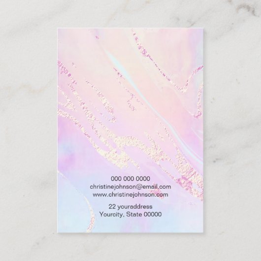 abstracte beeldschermkaart visitekaartje (Achterkant)