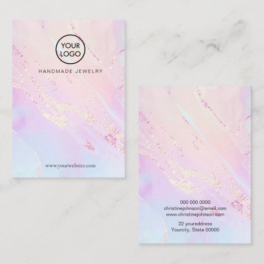 abstracte beeldschermkaart visitekaartje (Voorkant / Achterkant)