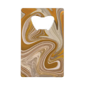 Abstracte Beer Tijd Creditkaart Flessenopener (Voorkant)