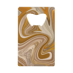 Abstracte Beer Tijd Creditkaart Flessenopener