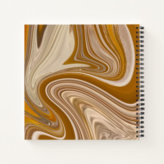 Abstracte Beer Tijd Notitieboek (Achterkant)