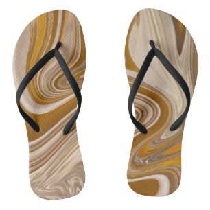 Abstracte Beer Tijd Teenslippers