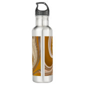 Abstracte Beer Tijd Waterfles (Achterkant)
