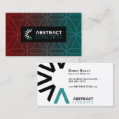 abstracte begrippen visitekaartjes (Voorkant / Achterkant)