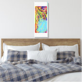 Abstracte bekabeling canvas afdruk (Insitu (Slaapkamer))