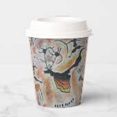 Abstracte bekervel met cave Art Papieren Bekers (Achterkant)