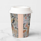 Abstracte bekervel met cave Art Papieren Bekers (Rechts)