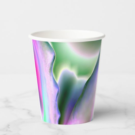 Abstracte bekervel met magnetisch papier papieren bekers (Voorkant)