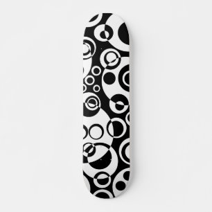 Abstracte bellen 01 - B/W Persoonlijk Skateboard