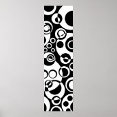 Abstracte bellen 01 - B&W Poster (Voorkant)