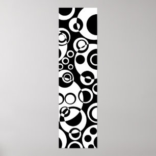Abstracte bellen 01 - B&W Poster