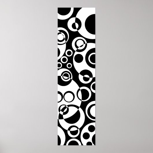 Abstracte bellen 01 - B&W Poster (Voorkant)