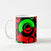 Abstracte bellen 01 - Gepersonaliseerd Koffiemok (Links)