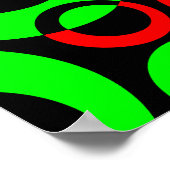 Abstracte bellen 01 poster (Hoek)