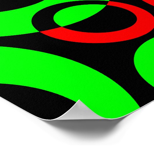 Abstracte bellen 01 poster (Hoek)