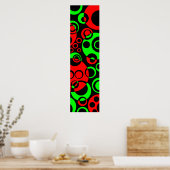 Abstracte bellen 01 poster (Keuken)