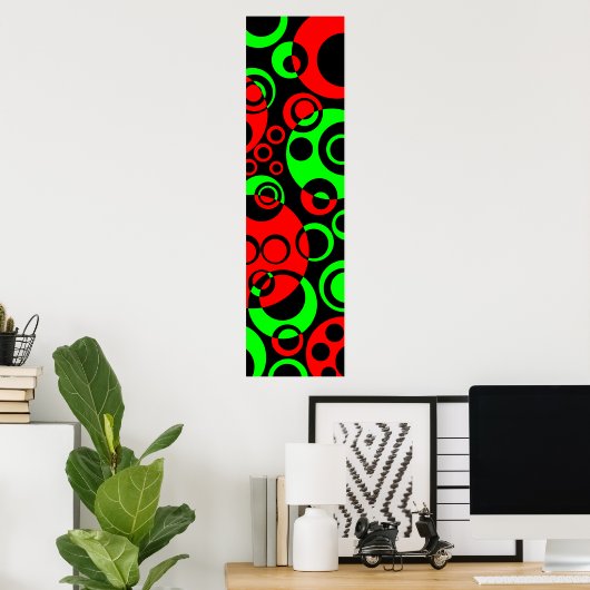 Abstracte bellen 01 poster (Thuiskantoor)