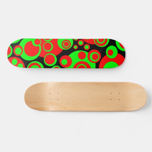 Abstracte bellen 01 - Retro Persoonlijk Skateboard (Horizontaal)