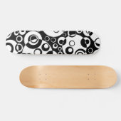 Abstracte bellen 02 - B/W Persoonlijk Skateboard (Horizontaal)