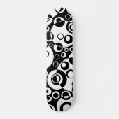 Abstracte bellen 02 - B/W Persoonlijk Skateboard (Voorkant)