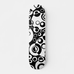 Abstracte bellen 02 - B/W Persoonlijk Skateboard