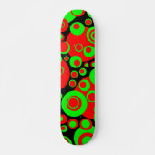 Abstracte bellen 02 - Retro Skateboard (Voorkant)