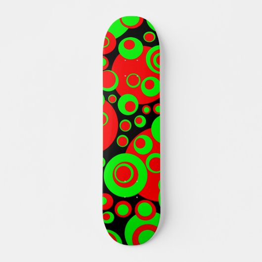 Abstracte bellen 02 - Retro Skateboard (Voorkant)
