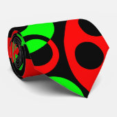 Abstracte bellen 02 stropdas (Opgerold)