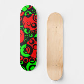 Abstracte bellen 02 - V2 - Retro Skateboard (Voorkant)