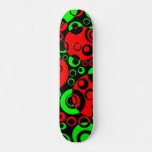 Abstracte bellen 02 - V2 - Retro Skateboard (Voorkant)